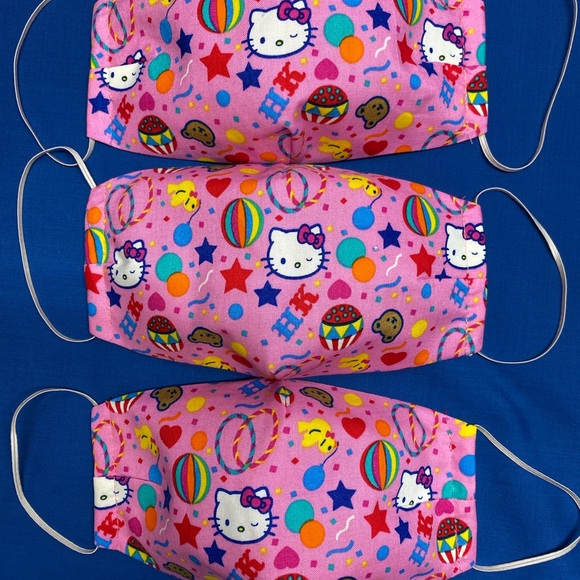 Hello kitty pink circus face mask KIDS AND ADULT - Picture 3 of 5